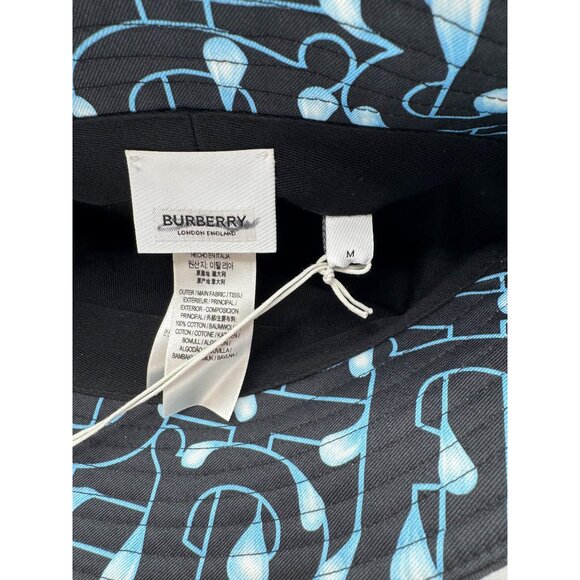 Burberry Bucket Burberry Multicolor Monogram Logo Print Cotton Bucket Hat main image 8